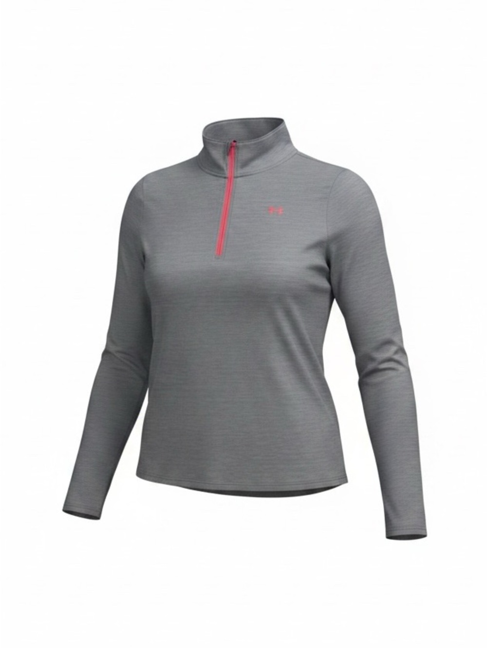 Under Armour‎ Women’s ½ Zip Pullover – Gray with Coral Size Large